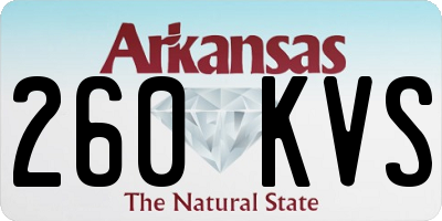 AR license plate 260KVS