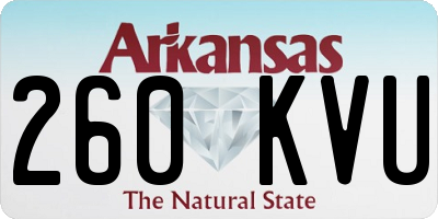AR license plate 260KVU