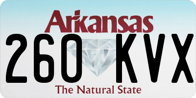 AR license plate 260KVX