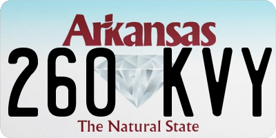 AR license plate 260KVY