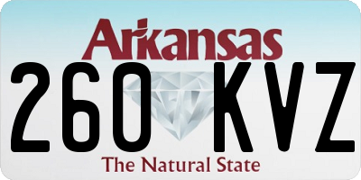 AR license plate 260KVZ