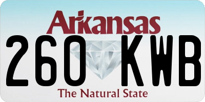 AR license plate 260KWB