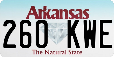 AR license plate 260KWE