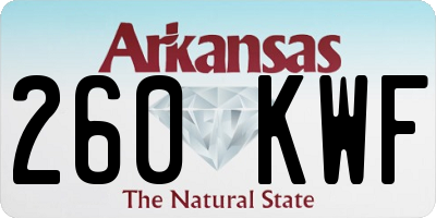 AR license plate 260KWF