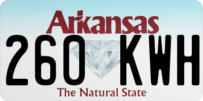 AR license plate 260KWH