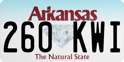 AR license plate 260KWI