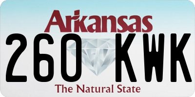AR license plate 260KWK