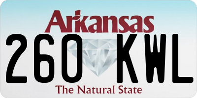 AR license plate 260KWL
