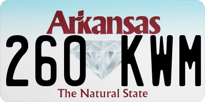 AR license plate 260KWM