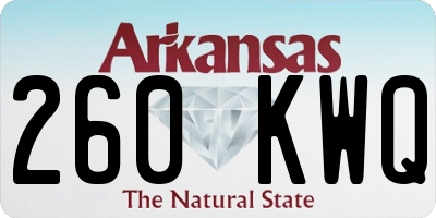 AR license plate 260KWQ
