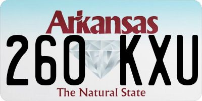 AR license plate 260KXU