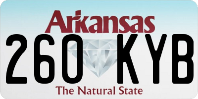 AR license plate 260KYB
