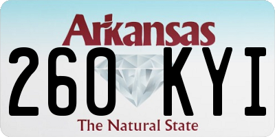 AR license plate 260KYI