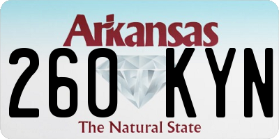 AR license plate 260KYN