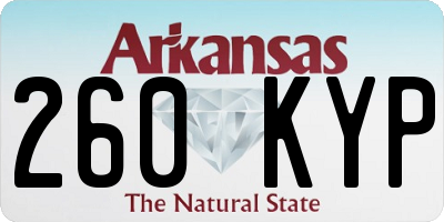 AR license plate 260KYP