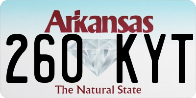 AR license plate 260KYT