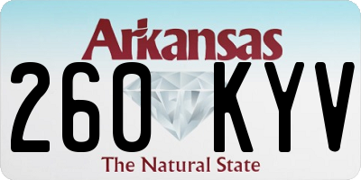 AR license plate 260KYV