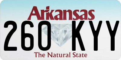 AR license plate 260KYY