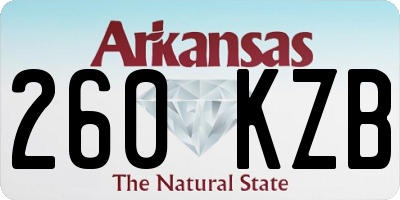 AR license plate 260KZB