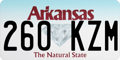 AR license plate 260KZM