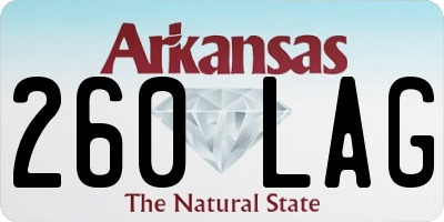 AR license plate 260LAG