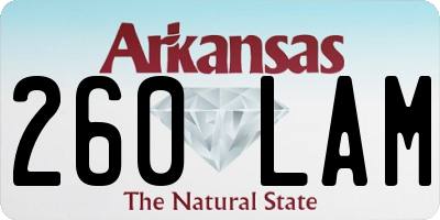 AR license plate 260LAM