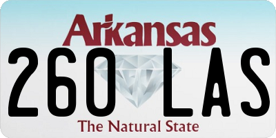AR license plate 260LAS