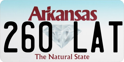 AR license plate 260LAT