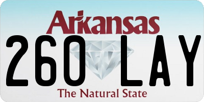 AR license plate 260LAY