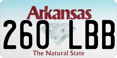 AR license plate 260LBB