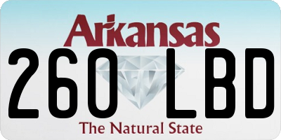 AR license plate 260LBD