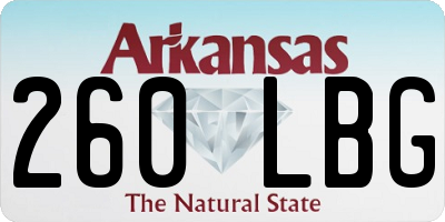 AR license plate 260LBG