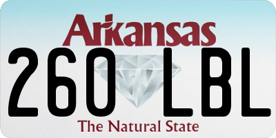 AR license plate 260LBL