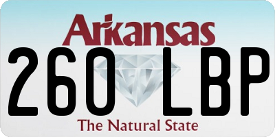 AR license plate 260LBP