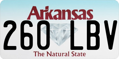 AR license plate 260LBV