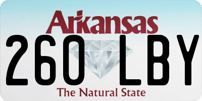AR license plate 260LBY