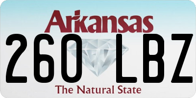 AR license plate 260LBZ