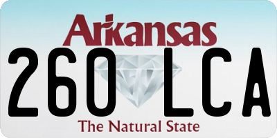 AR license plate 260LCA