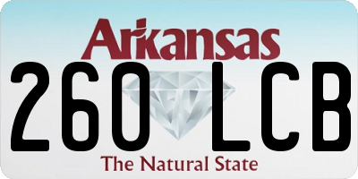 AR license plate 260LCB