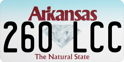 AR license plate 260LCC