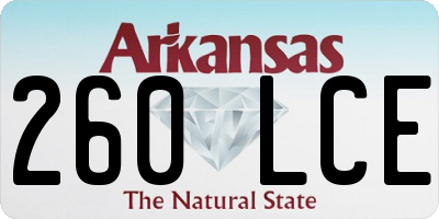 AR license plate 260LCE