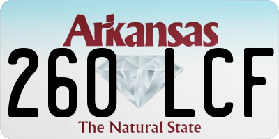 AR license plate 260LCF