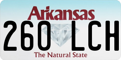 AR license plate 260LCH