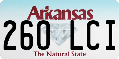 AR license plate 260LCI