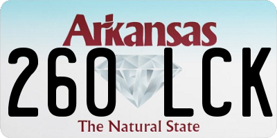 AR license plate 260LCK