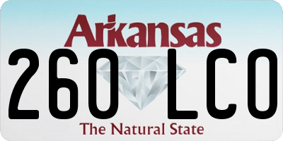 AR license plate 260LCO