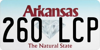 AR license plate 260LCP