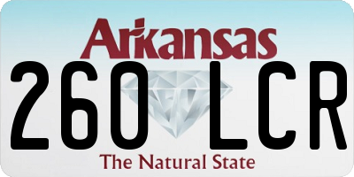 AR license plate 260LCR