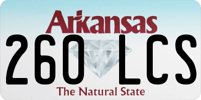 AR license plate 260LCS