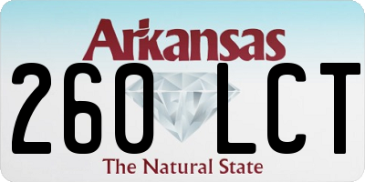 AR license plate 260LCT